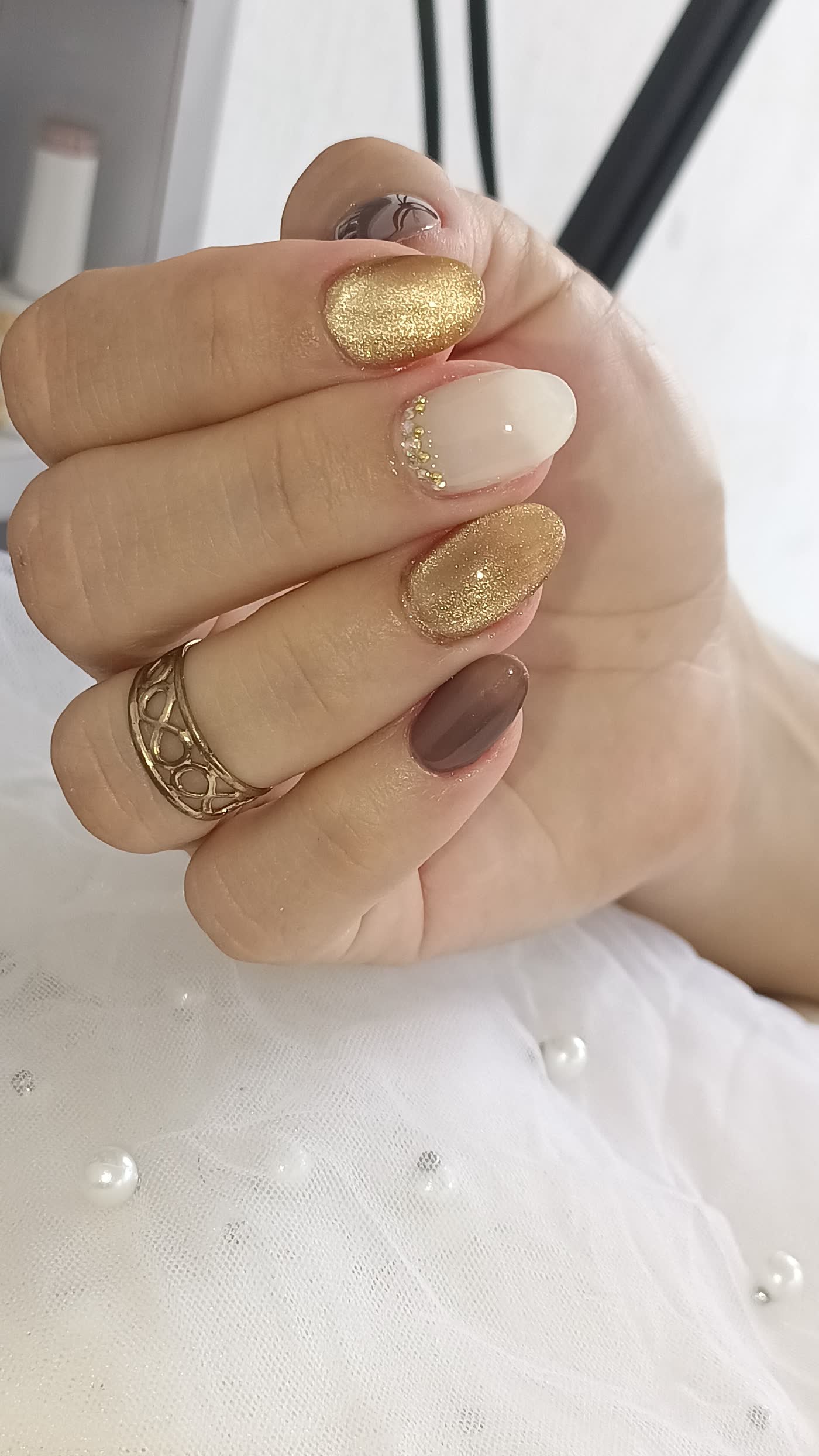 Detalhe de unhas finalizadas